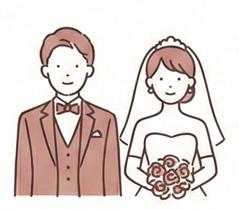 気になる会場の先輩カップルの実例が見られる